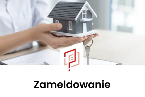 Model domu z kluczami w dłoni. Dowiedz się, jak przemeldować dzieci i zameldować się w nowym miejscu.