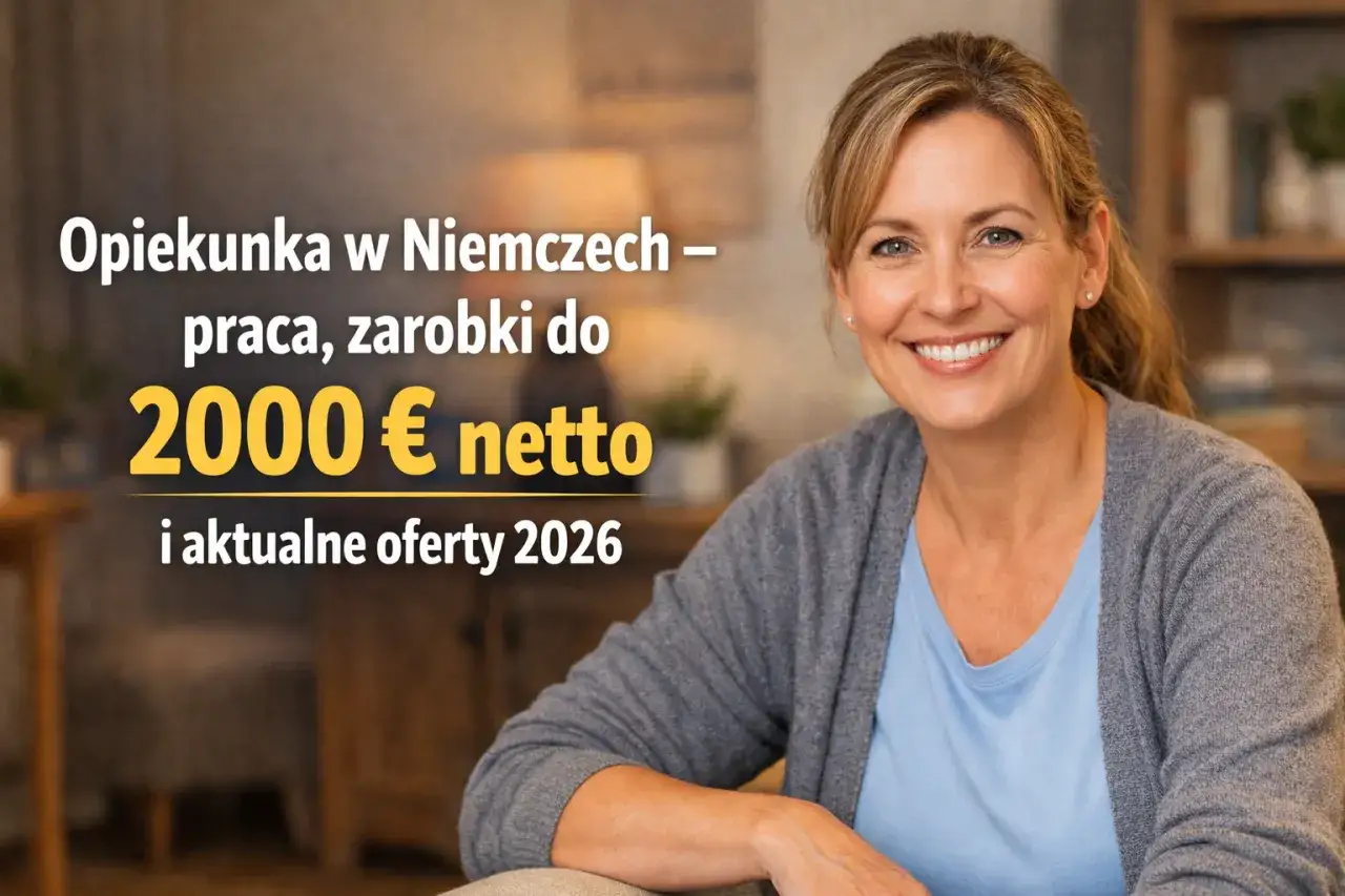 Uśmiechnięta opiekunka w Niemczech. Sprawdź, ile zarabia opiekunka środowiskowa – oferty pracy i zarobki do 2000 € netto.